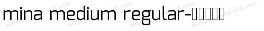 mina medium regular字体转换